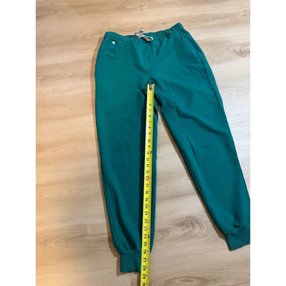 FIGS Tansen Jogger Scrub Pants Men M Green Drawstring Technical Cargo Medical